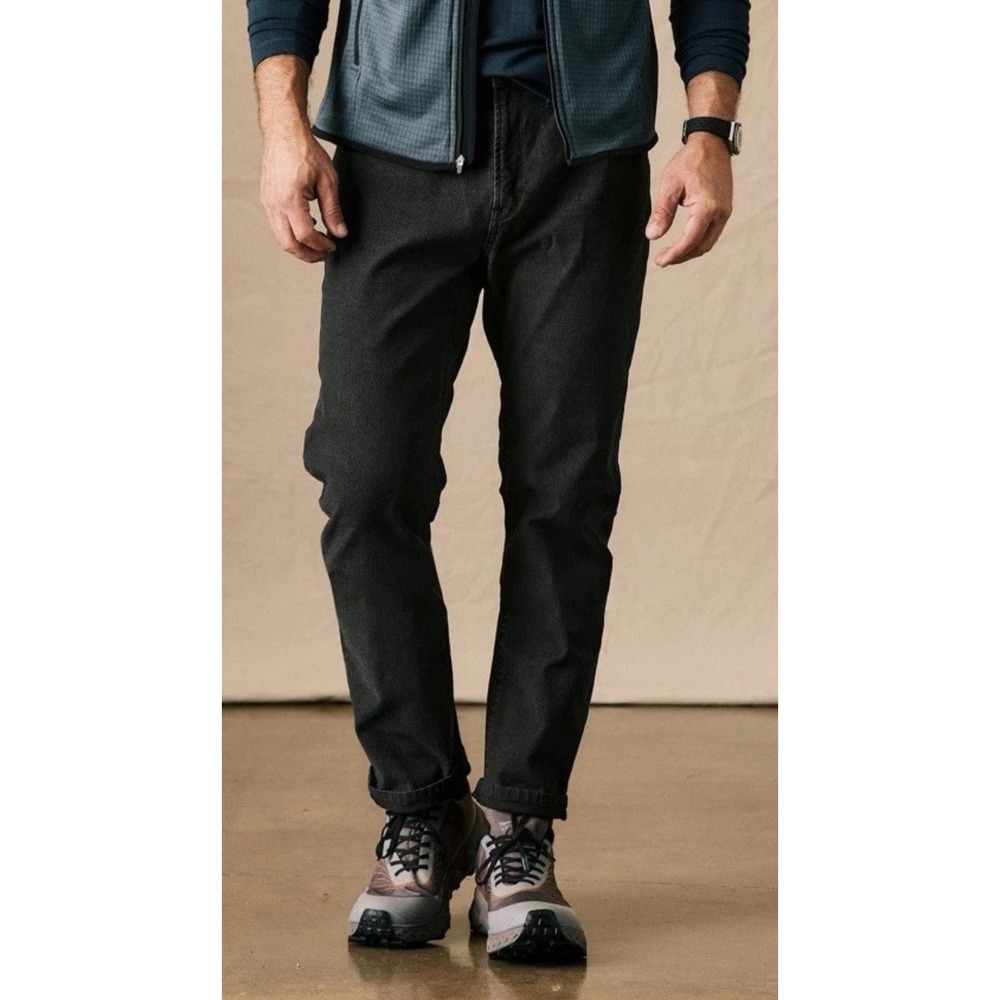 Huckberry Proof Rover Pants Canvas Jeans Mens 38x34 Stretch Charcoal Black Work